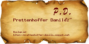 Prettenhoffer Daniló névjegykártya